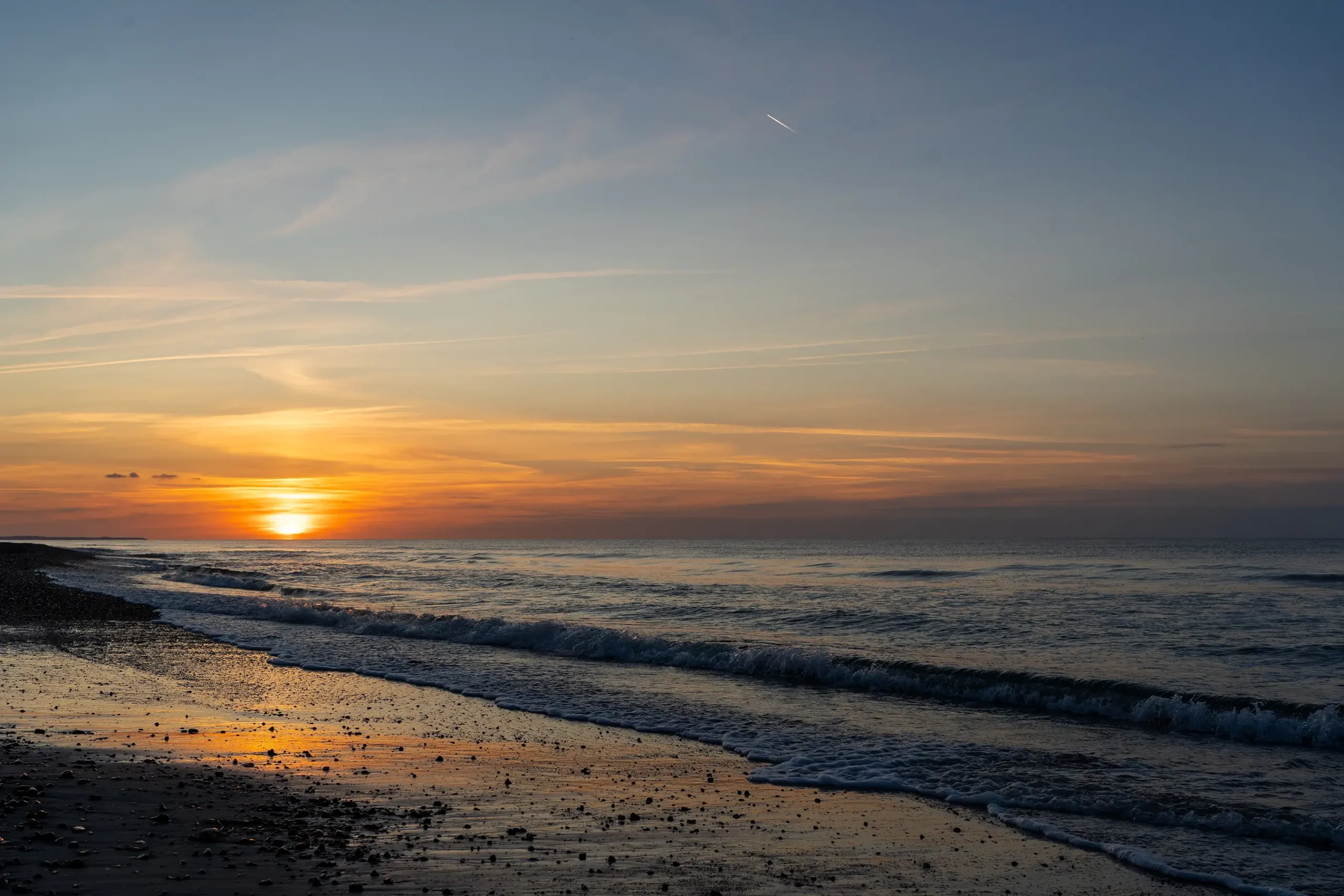 Solnedgangen over Vesterhavet i Slettestrand | Foto: Kristian Skjødt