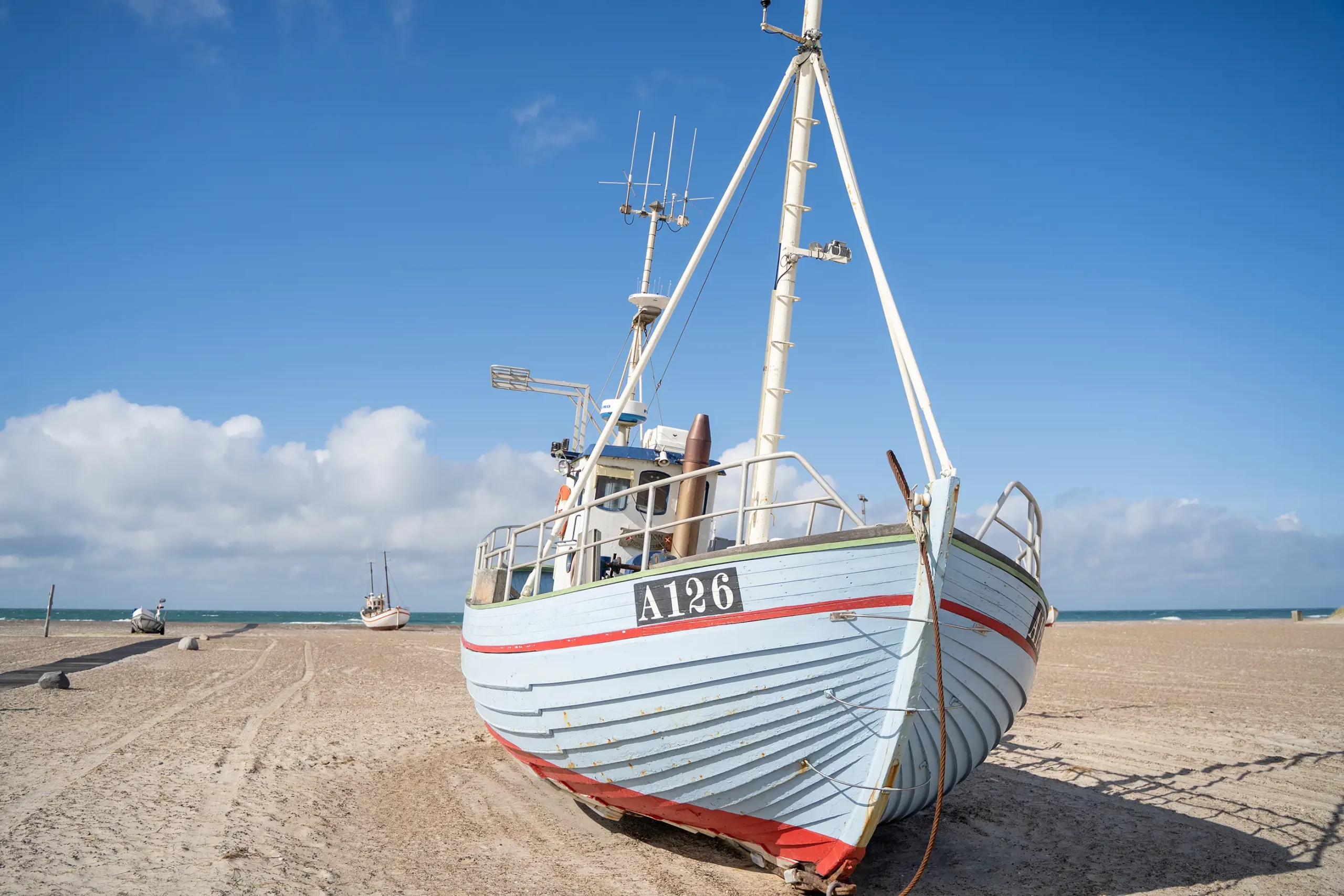 Havbådene i Slettestrand | Foto: Kristian Skjødt