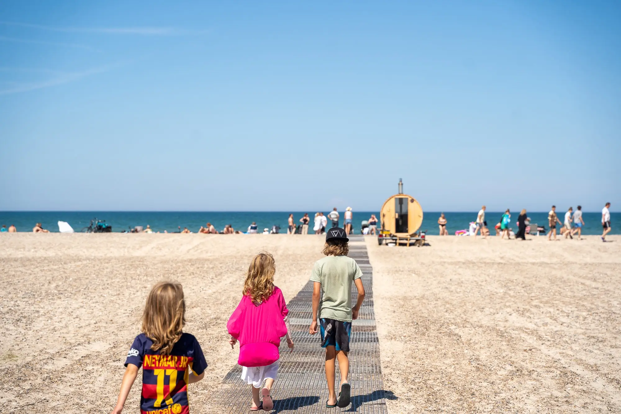 Sommer strandtur med børn i Slettestrand | Foto: Kristian Skjødt